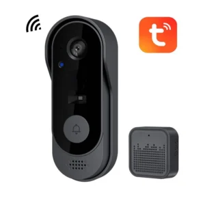 Smart Home WiFi Video Doorbell 720P Two-Way Audio Black