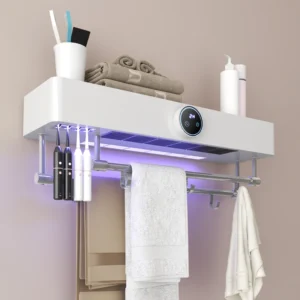 Wangfuren Electric Towel Warmer Rack UV Dryer Wall Mounted 60cm